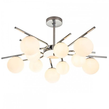 Люстра на штанге Escada Sphere 642/10P Silver