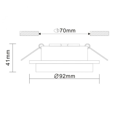 Встраиваемый точечный светильник ST-Luce ST206.408.01