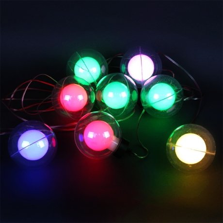 3х0.4м. Гирлянда бахрома D 7,5см 8LED (RGB) A-502 Sneha 1421865