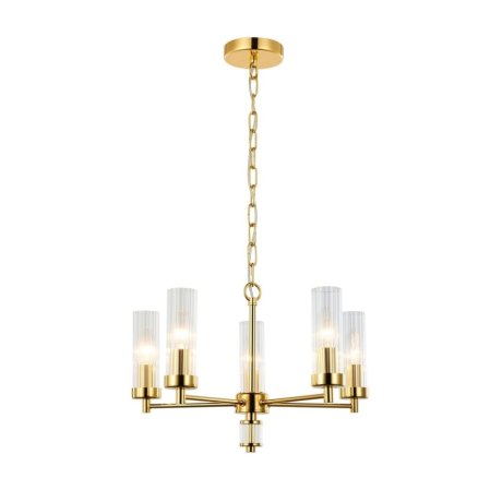 Подвесная люстра с лампочками Favourite Aesthetic 2673-5P+Lamps E14 Свеча