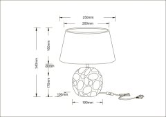 Декоративная настольная лампа Arte Lamp Poppy A4063LT-1CC