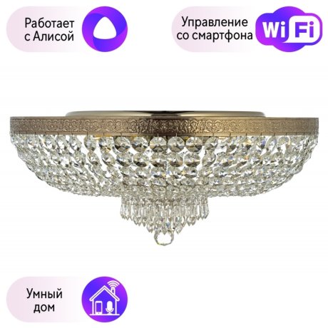 Потолочная люстра на штанге Arti Lampadari Santa с поддержкой Алиса Santa E 1.2.60.600 N-A