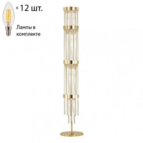 Торшер с лампочками Odeon Light York 4788/12F+Lamps E14 Свеча