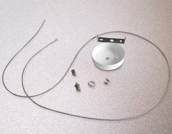 Комплект подвесной для однофазного трека 1м. Ambrella light Track System GL7032 WH