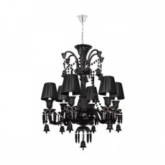 Подвесная люстра с черным хрусталем Loft IT Zenith 10210/6 Black