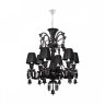 Подвесная люстра с черным хрусталем Loft IT Zenith 10210/6 Black