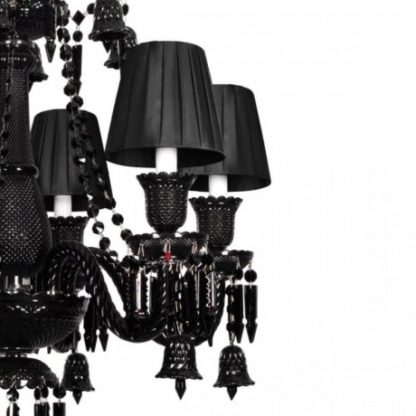 Подвесная люстра с черным хрусталем Loft IT Zenith 10210/6 Black