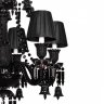 Подвесная люстра с черным хрусталем Loft IT Zenith 10210/6 Black