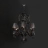 Подвесная люстра с черным хрусталем Loft IT Zenith 10210/6 Black