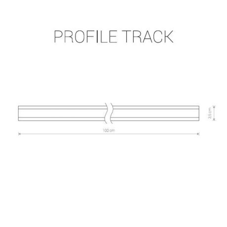 1м. Однофазный шинопровод Nowodvorski Profile (9448)