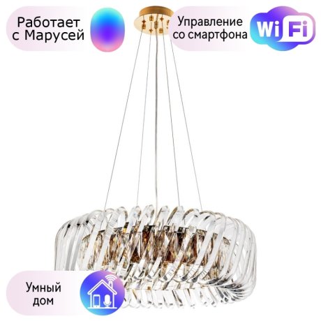 Подвесная люстра Divinare Megan с поддержкой Маруся 7568/18 LM-9-М