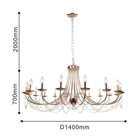 Подвесная люстра с лампочками F-Promo Plini 2591-18P+Lamps E14 Свеча
