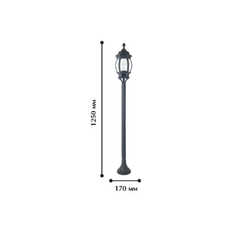 Уличный фонарный столб с лампочкой Favourite Paris 1806-1F+Lamps А60