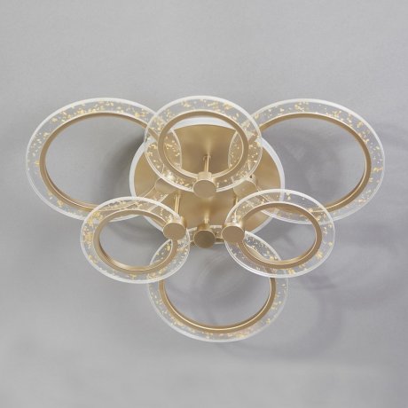 Потолочная люстра с пультом ДУ Escada Enigma 10225/6LED Gold