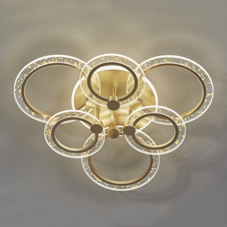 Потолочная люстра с пультом ДУ Escada Enigma 10225/6LED Gold