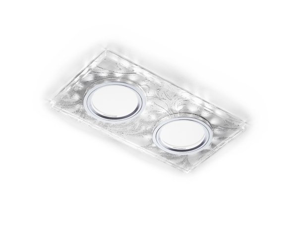 Встраиваемый светодиодный светильник Ambrella light Led S234/2 W/CH/WH