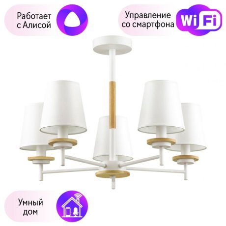 Люстра на штанге Lumion Betsy с поддержкой Алиса 4497/5C-A