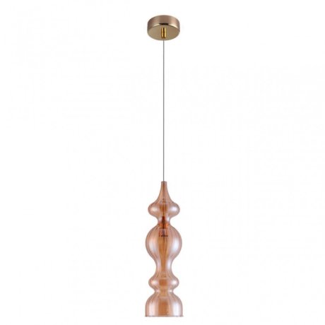 Подвесной светильник CRYSTAL LUX с лампочкой IRIS SP1 A AMBER+Lamps E14 Свеча