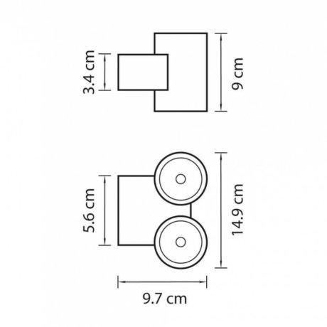 Уличный настенный светодиодный светильник Lightstar Paro 352692
