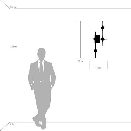 Настенный светильник Bergamo Lightstar 745647
