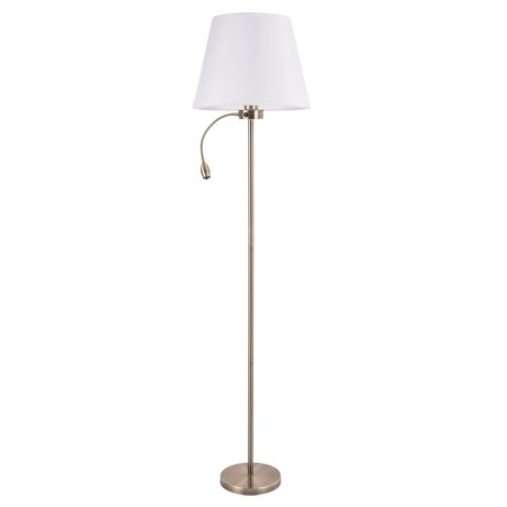 Торшер с лампочкой Arte Lamp Elba A2581PN-2AB+Lamps