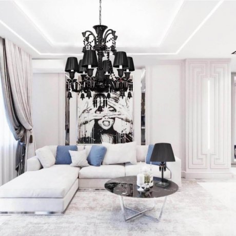 Подвесная люстра с черными плафонами Loft IT Zenith 10210/12 Black