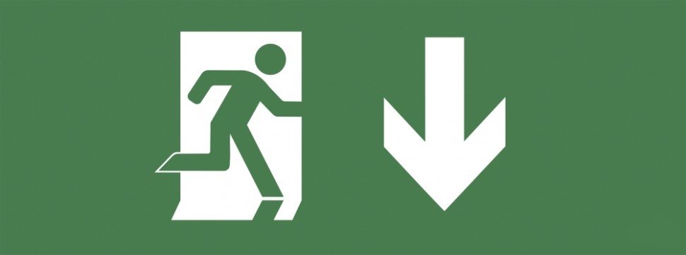 Набор из 5 шт, INFO-DBA-003 Эра Самоклеящаяся этикетка 200х60мм "Фигура/стрелка вниз" DPA/DBA (5/20000)