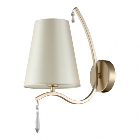 Бра Crystal Lux с лампочкой RENATA AP1 GOLD+Lamps E14 Свеча