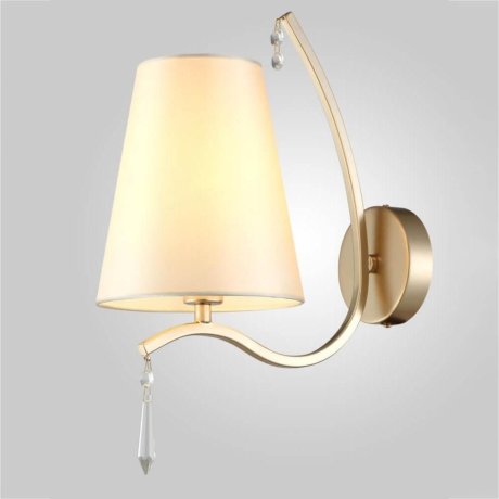 Бра Crystal Lux с лампочкой RENATA AP1 GOLD+Lamps E14 Свеча
