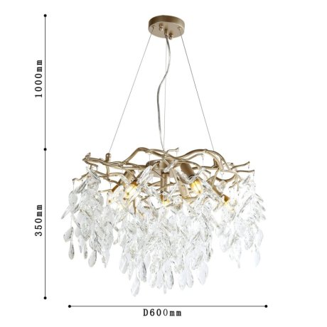 Подвесная люстра Favourite Brillo с лампочками 3056-7P+Lamps E14 Свеча