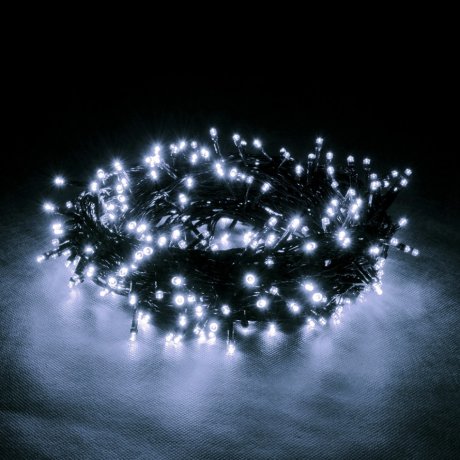 5м. Электрогирлянда ''Нить'' с контроллером (холодный) 50LED IP20 Vegas 55060