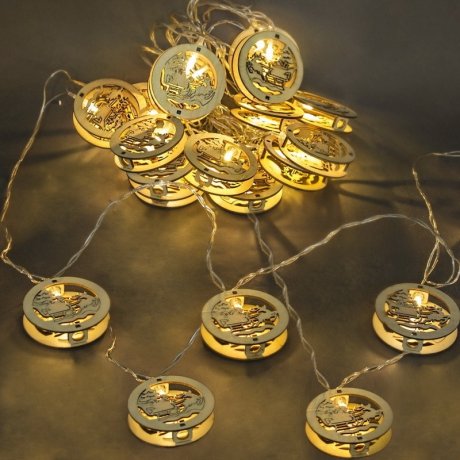 5м. Гирлянда с насадками 20LED (теплый) A-414 Sneha 1413845