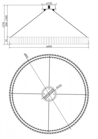 Подвесная диммируемая люстра с пультом ДУ Freya Tier FR5257PL-L32G