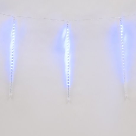 Уличная светодиодная гирлянда (UL-00000167) Uniel занавес 220V синий ULD-E1505-336/DTK BLUE IP44 TWISTED METEOR