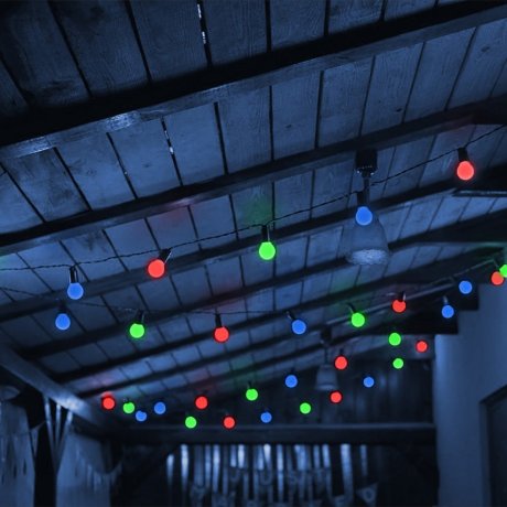 2,4м. Электрогирлянда-конструктор ''Лампы'' 6шт. IP44 Vegas 55040