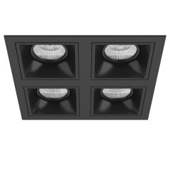 D54707070707 Встраиваемый точечный светильник Domino Quadro Lightstar (комплект из 214547+214507+214507+214507+214507)