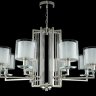 Подвесная люстра Crystal Lux NICOLAS SP-PL8 NICKEL/WHITE
