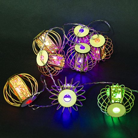 2м. Гирлянда с насадками 10LED (RD/GN,RD/BL) A-452 Sneha 1413864