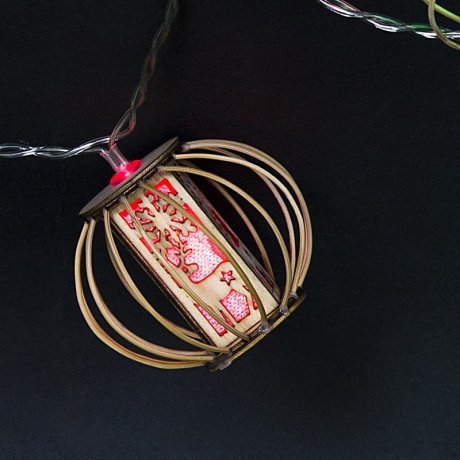 2м. Гирлянда с насадками 10LED (RD/GN,RD/BL) A-452 Sneha 1413864