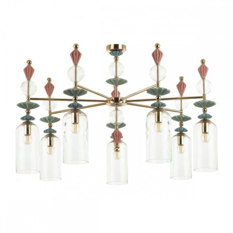 Люстра на штанге Odeon Light Bizet с поддержкой Маруся 4855/7C-М