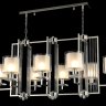 Подвесная люстра Crystal Lux NICOLAS SP8 L1000 NICKEL/WHITE