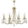 Подвесная люстра Crystal Lux VICTORIA SP8 GOLD/AMBER