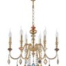Подвесная люстра Crystal Lux Mercedes SP6 Gold/Color (0951/306)