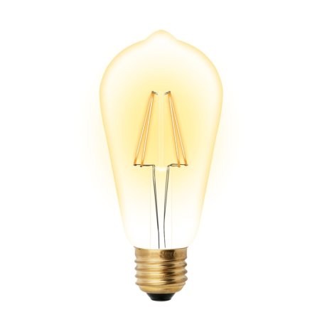 Ретро лампа E27 5W Vintage Uniel LED-ST64-5W-GOLDEN-E27 GLV22GO (UL-00002360)