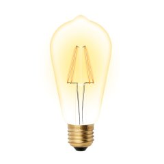 Ретро лампа E27 5W Vintage Uniel LED-ST64-5W-GOLDEN-E27 GLV22GO (UL-00002360)