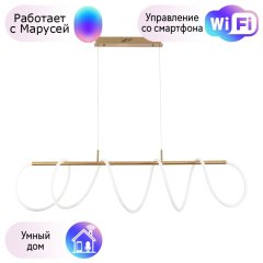 Подвесная люстра Arte Lamp KLIMT с поддержкой Маруся A2850SP-75PB-М