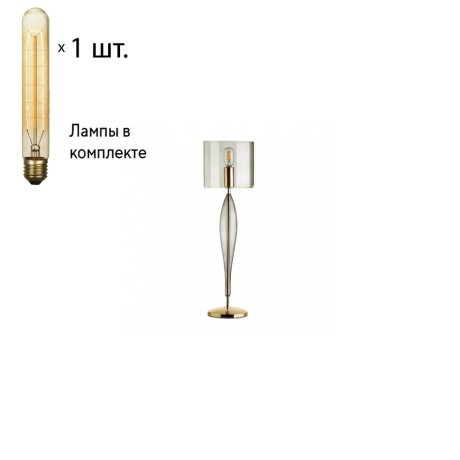 Настольная лампа с лампочкой Odeon Light Tower 4850/1T+Retro Lamps T30/T32
