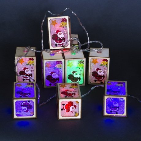 2м. Гирлянда с насадками 10LED (RD/GN,RD/BL) A-481 Sneha 1413887