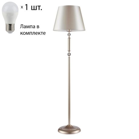 Торшер Crystal Lux с лампочкой Flavio PT1 Gold+Lamps E27 P45