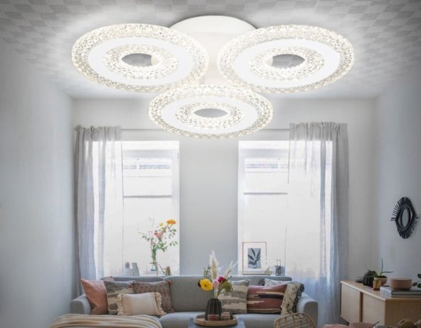 Потолочная диммируемая люстра с пультом ДУ Ambrella light Original FA4001